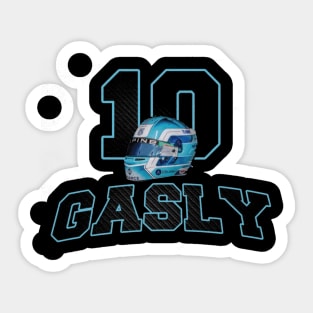 Pierre Gasly 10 Helmet Sticker